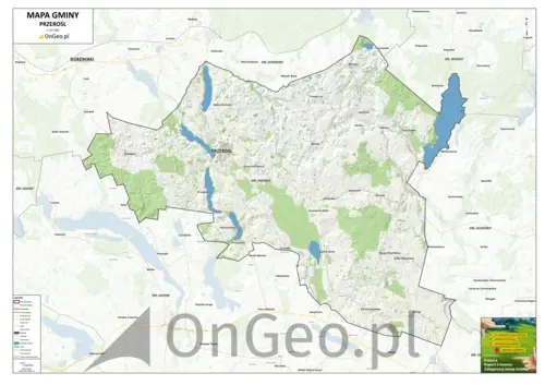 Mapa gminy Przerośl